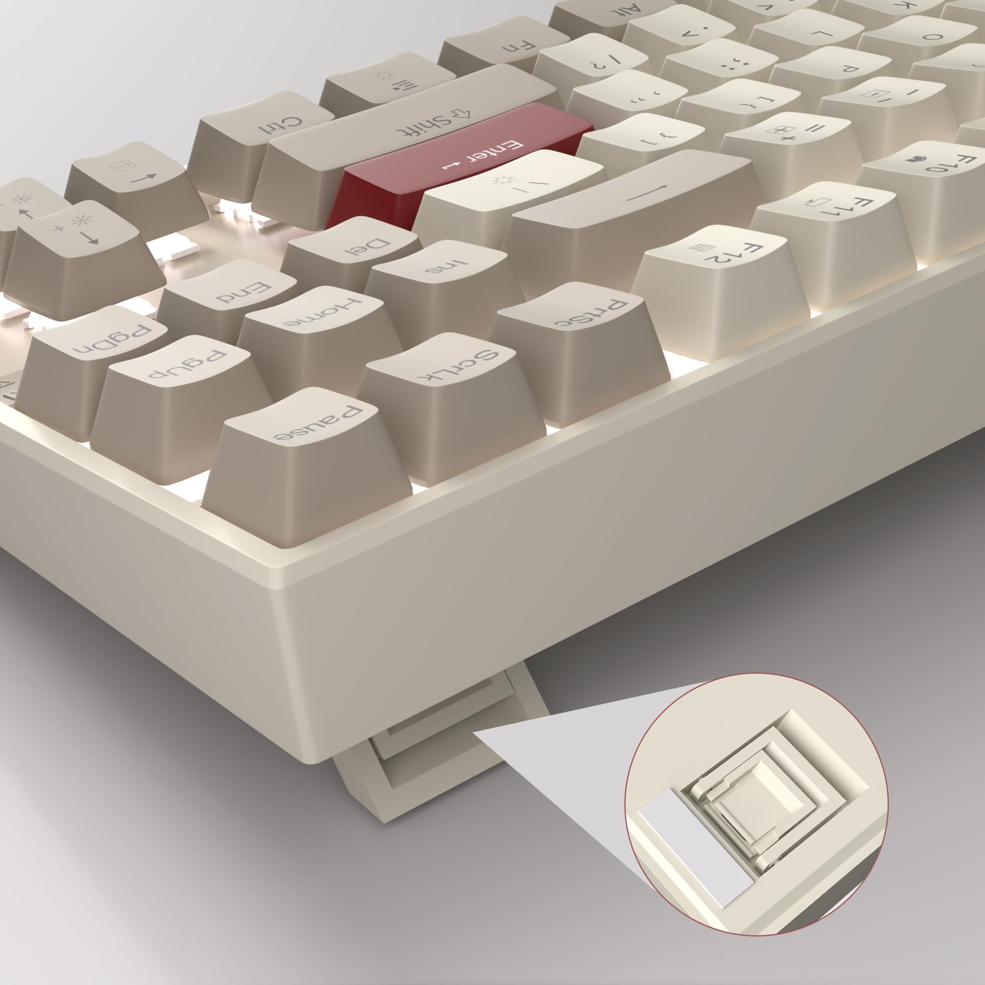 レトロ 75% メカニカル ゲーミング キーボード